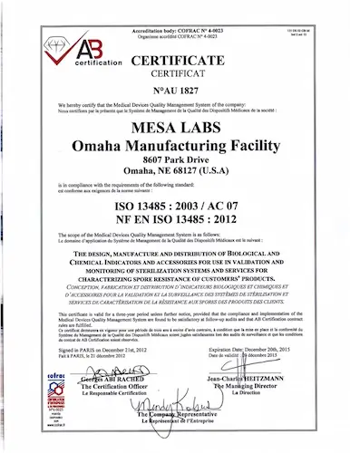 ISO Certificate 1